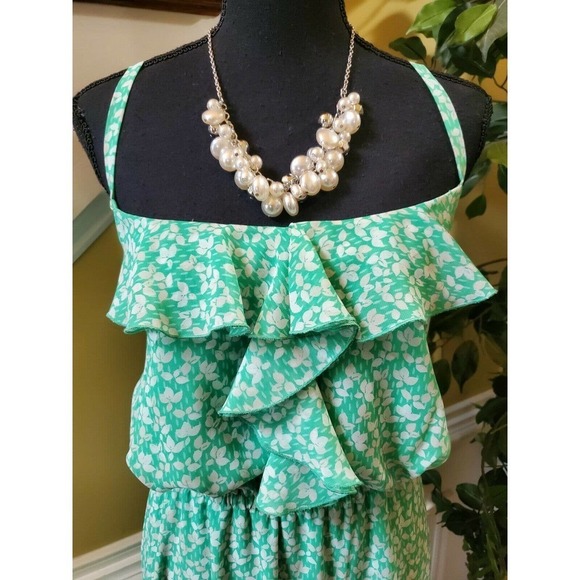 Lane Bryant Lined Ruffle Trim Elastic Waist Dress - Picture 2 of 10